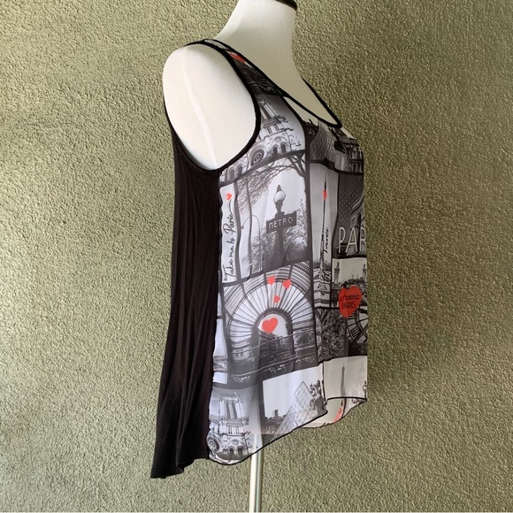 🔥5/$20🔥 “Annabelle” Paris Scenic Tank Top size M - Picture 9 of 12